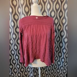 Long Sleeve Old Navy Shirt with Embroidered Sleeve size XL(16)